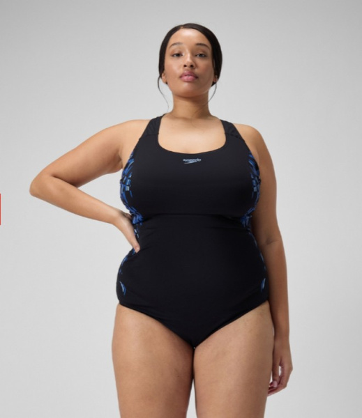 Купальник Speedo Plus Size Medalist (Женский; 46 (58); черный)